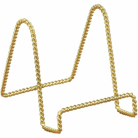 TRIPAR 3 In. Brass Twisted Wire Plate Stand 23-1243